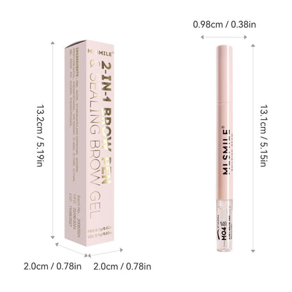 Double-Ended Eyebrow Pencil Long-Lasting Smudge Proof