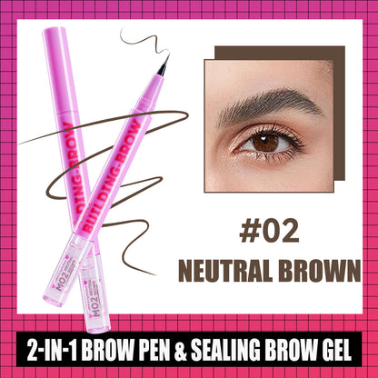 Double-Ended Eyebrow Pencil Long-Lasting Smudge Proof