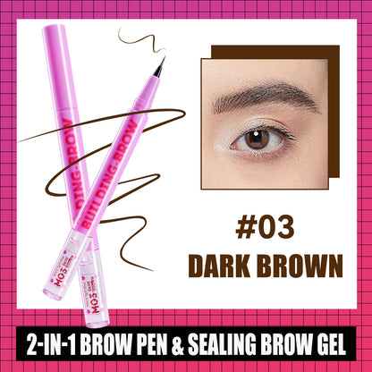 Double-Ended Eyebrow Pencil Long-Lasting Smudge Proof