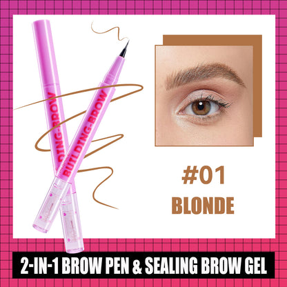 Double-Ended Eyebrow Pencil Long-Lasting Smudge Proof