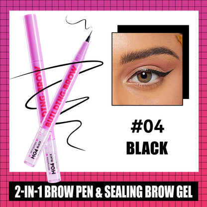 Double-Ended Eyebrow Pencil Long-Lasting Smudge Proof